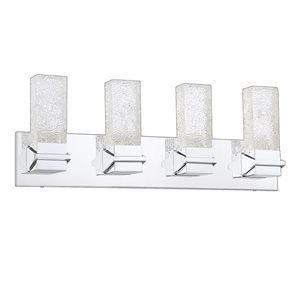 Kendal Lighting ICE Chrome 4-Light LED Vanity Light