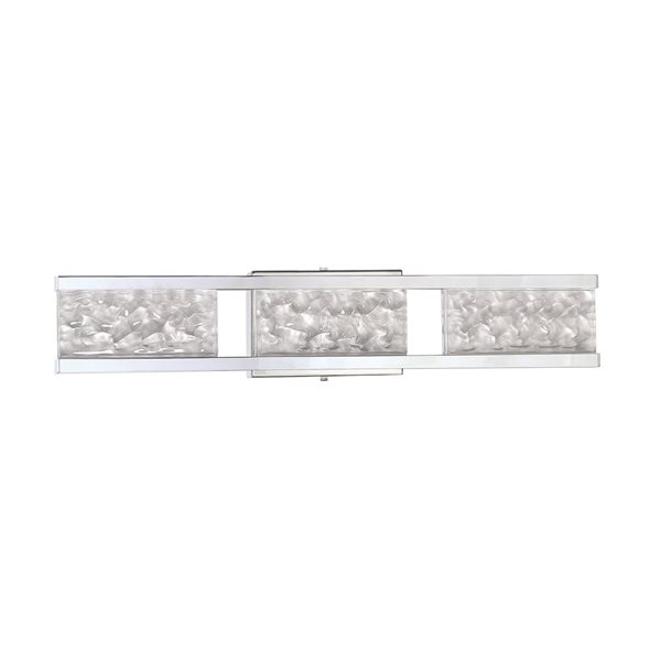 Kendal Lighting CALLAVIO Chrome 3-Light LED Vanity Light - Glass Style 6