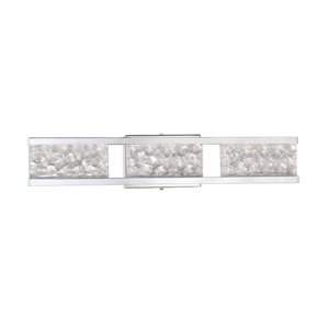 Kendal Lighting CALLAVIO Chrome 3-Light LED Vanity Light - Glass Style 6