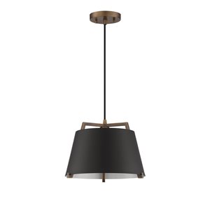 Kendal Lighting SKY Black/Brass 1-Light Pendant