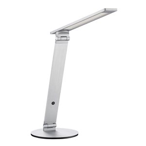 Lampe de bureau à DEL JEXX Kendal Lighting, aluminium brossé