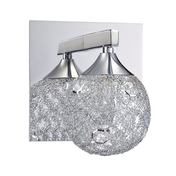 Kendal Lighting SOLARO Chrome 1-Light Vanity Light