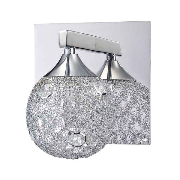 Kendal Lighting SOLARO Chrome 1-Light Vanity Light