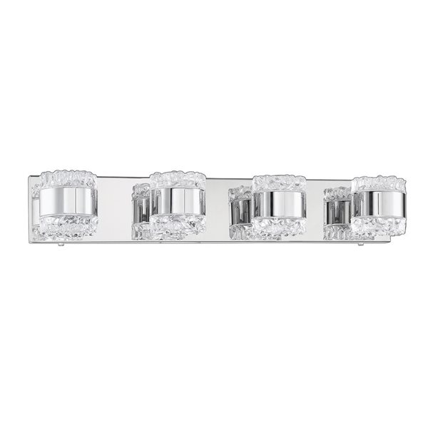 Kendal Lighting BAZIL Chrome 4-Light Vanity Light