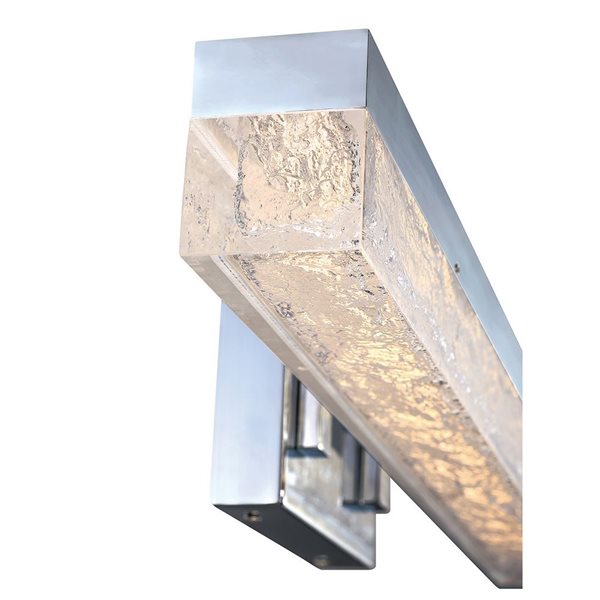 Kendal Lighting ICE AGE Chrome 24-in LED Vanity Light