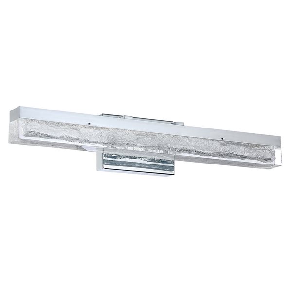 Kendal Lighting ICE AGE Chrome 24-in LED Vanity Light