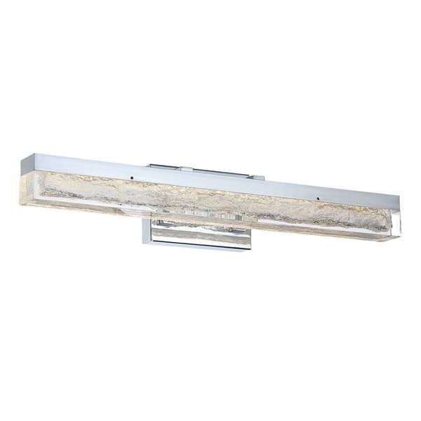 Kendal Lighting ICE AGE Chrome 24-in LED Vanity Light