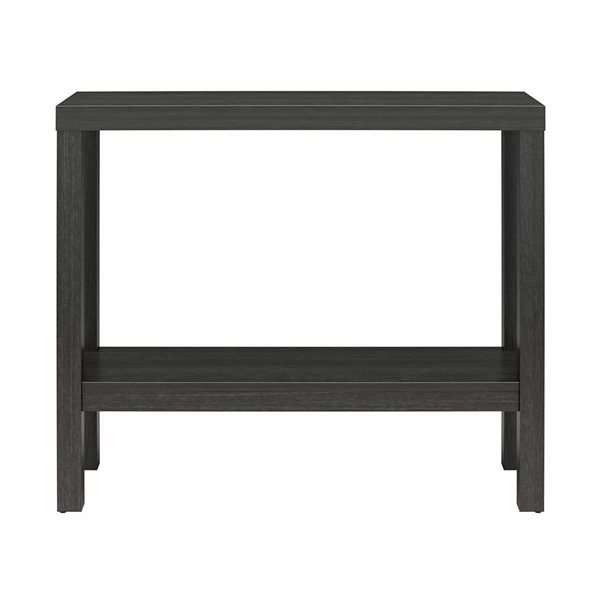 Duo de consoles jumelles en bois d’ingénierie Parsons Ameriwood Home en chêne noir, 30 po h.