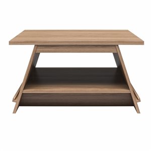 Ameriwood Home Danton Walnut A-Frame Coffee Table