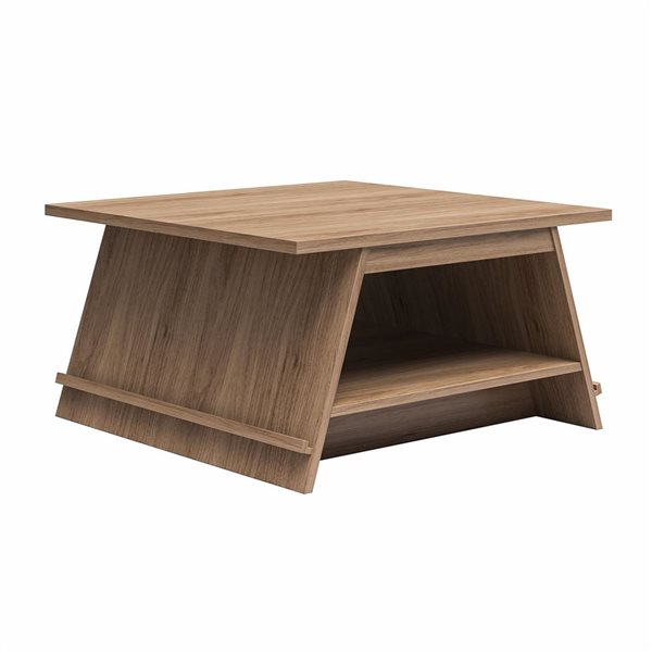 Ameriwood Home Danton Walnut A-Frame Coffee Table