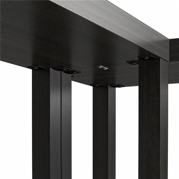 Ameriwood Home Parsons 30-in H Espresso Engineered Wood 2-Piece Twin Console Set