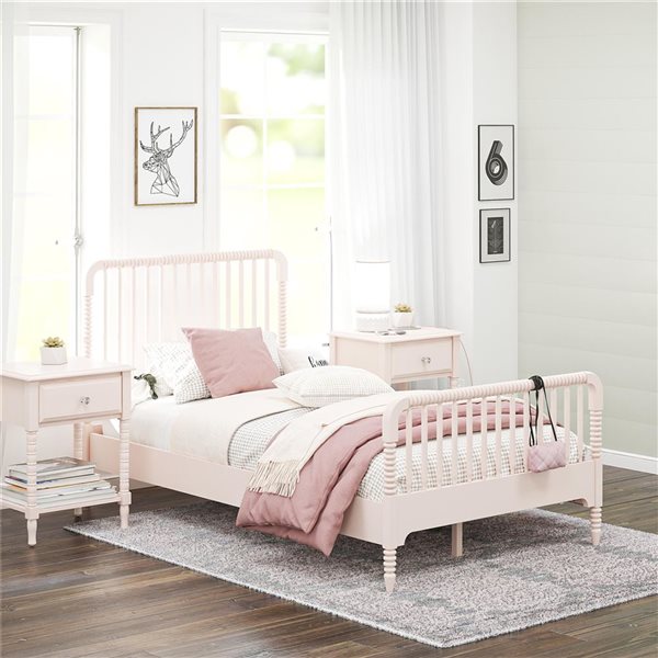 Little Seeds Rowan Valley Linden Pale Pink Wooden Twin-Size Kids