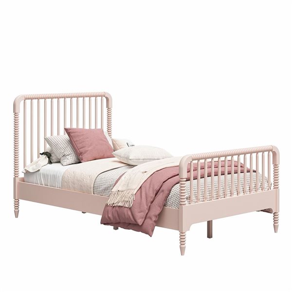 Little Seeds Rowan Valley Linden Pale Pink Wooden Twin-Size Kids