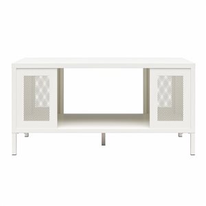 Table basse Sunset District Systembuild Evolution en métal blanc doux