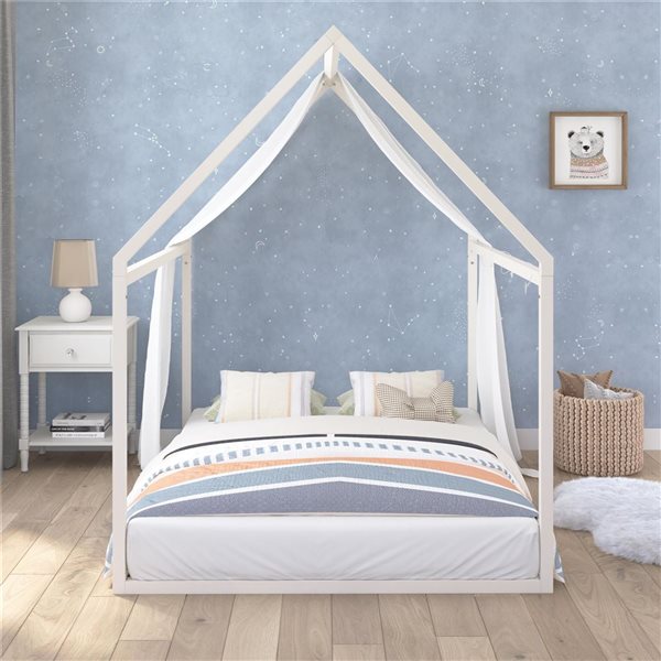 Little Seeds Skyler Off-White Full-Size Kids Montessori House