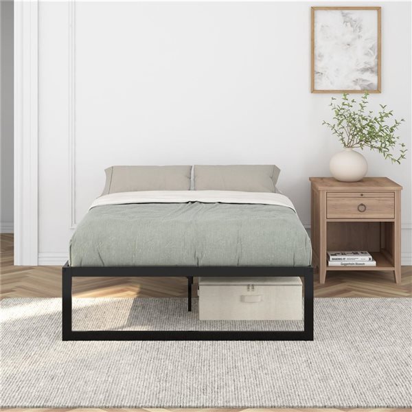 DHP Avey Black Metal Full-Size Platform Bed