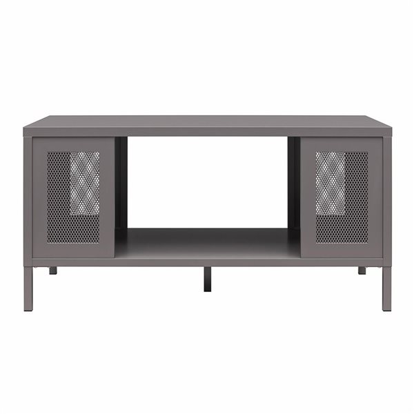 Systembuild Evolution Sunset District Graphite Grey Metal Coffee Table
