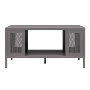 Systembuild Evolution Sunset District Graphite Grey Metal Coffee Table