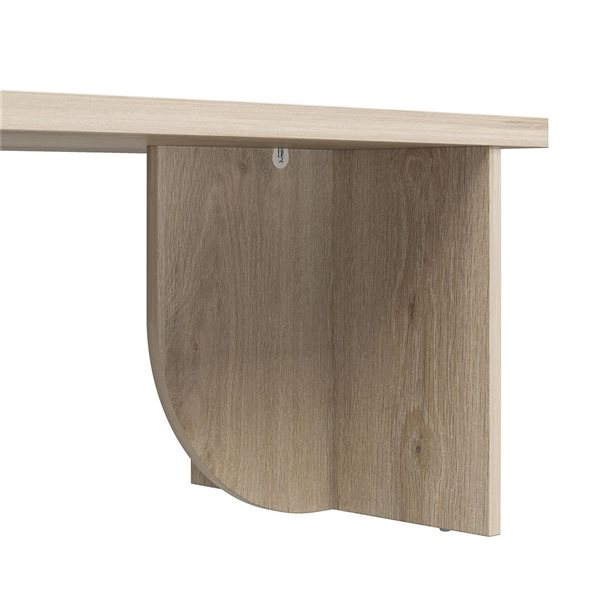 Table basse rectangulaire Voler de Novogratz en panneau de particules chêne clair