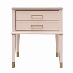 CosmoLiving by Cosmopolitan Westerleigh Pink End Table