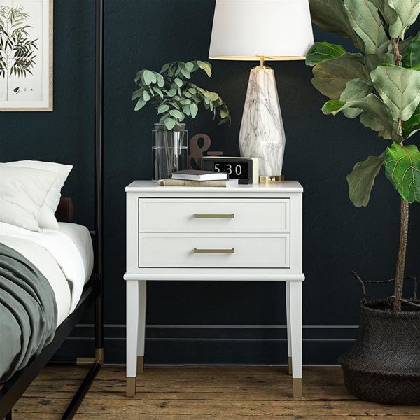 CosmoLiving by Cosmopolitan Westerleigh White End Table