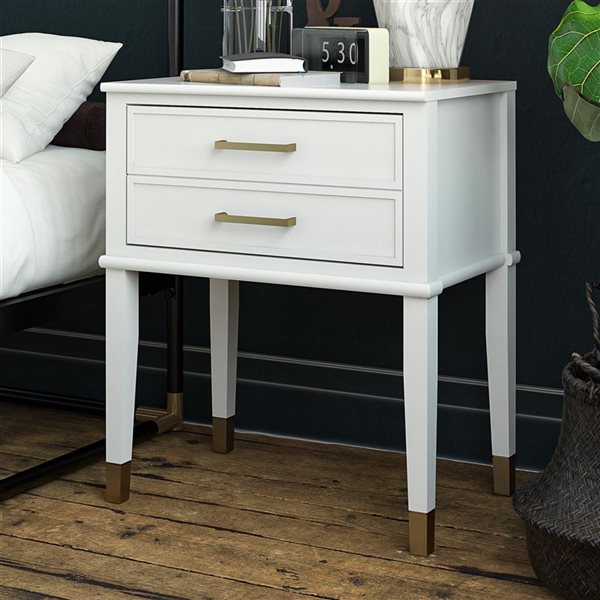 CosmoLiving by Cosmopolitan Westerleigh White End Table