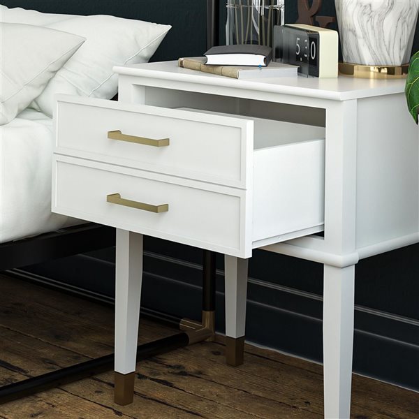 CosmoLiving by Cosmopolitan Westerleigh White End Table