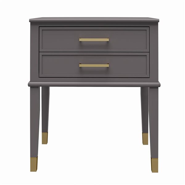 CosmoLiving by Cosmopolitan Westerleigh Graphite Grey End Table