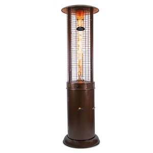 Paragon Outdoor Vulcan 82.5-in 32,000 BTU Bronze Propane Patio Heater
