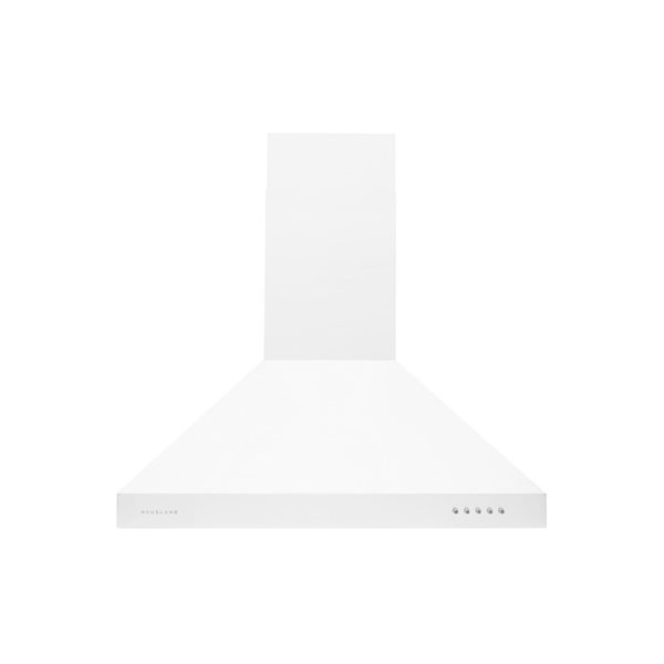 Hauslane 30-in 350 CFM Convertible Matte White Wall-Mounted Range Hood with Charcoal Filter