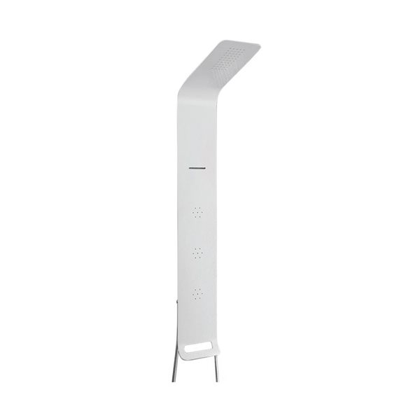 Agua Canada Cimone 55-in Matte White 3-Function Shower Column w/ 3 Body Jets