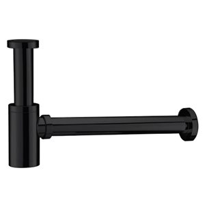 Agua Canada Siphon Matte Black Modern P-Trap