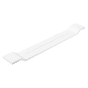 Agua Canada Decadent 32.25 x 9-in Matte White Composite Bathtub Caddy Tray