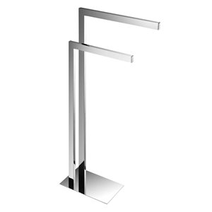 Porte-serviettes autoportant Dobi d'Agua Canada chromé brillant