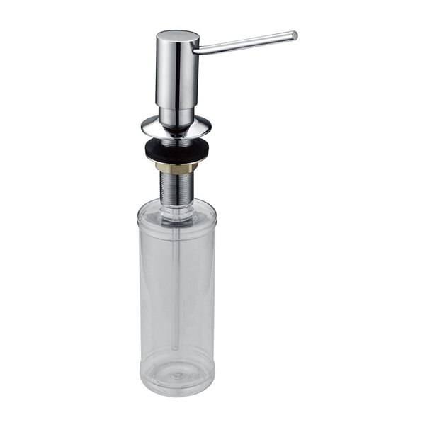 Agua Canada Chrome Maximos Undermount Round Soap Dispenser