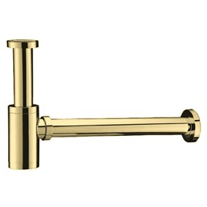 Agua Canada Siphon Brushed Brass Modern P-Trap