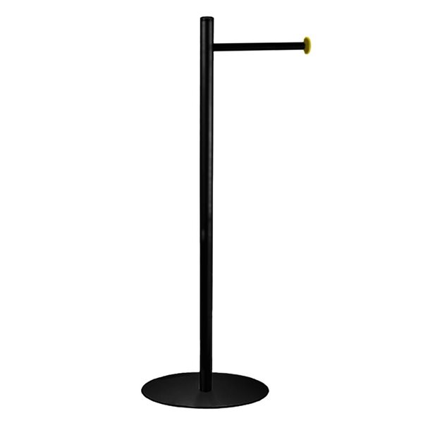 Agua Canada Dina Matte Black/Brushed Gold Freestanding Toilet Paper Holder