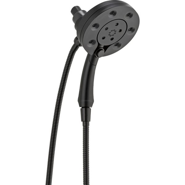 DELTA In2ition H2O 2.5 GPM Round Showerhead and Hand Shower - Black