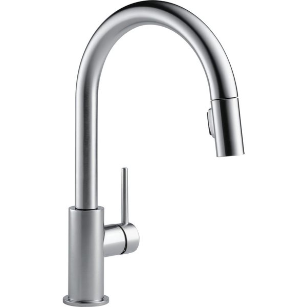 DELTA Trinsic Single Handle Pull-Down Kitchen Faucet - Arctic Stainless