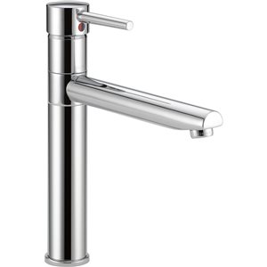 DELTA Trinsic Single Handle Centerset Kitchen Faucet, Polished Chrome