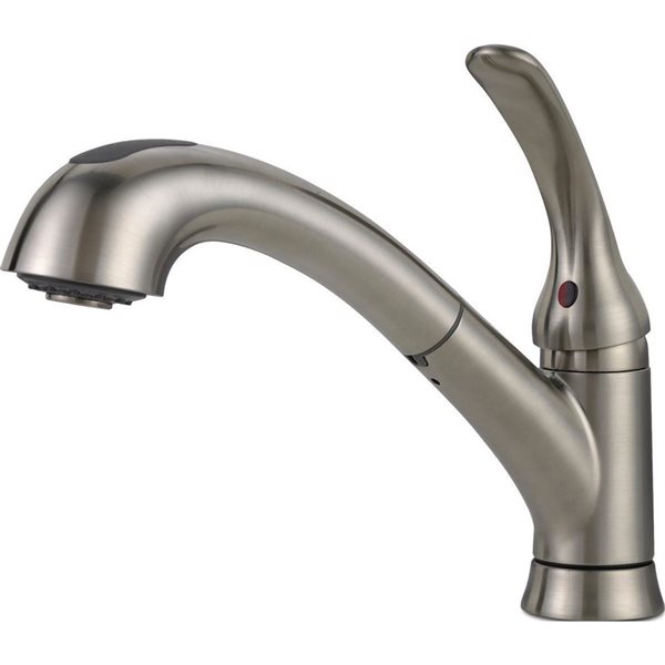 DELTA Casey Single Handle Kitchen Pull-Out Faucet - Stainless Steel