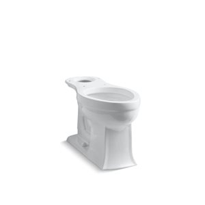 Cuvette de toilette allongée Archer de KOHLER seule à hauteur ergonomique, blanc