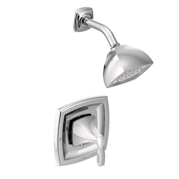 MOEN Voss Posi-Temp Chrome Single-Handle 1-Spray Bathroom Shower Faucet Set - Valve Not Included