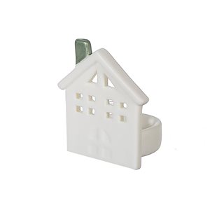 iH casadécor Ceramic House Tea Light Holder - Set of 3