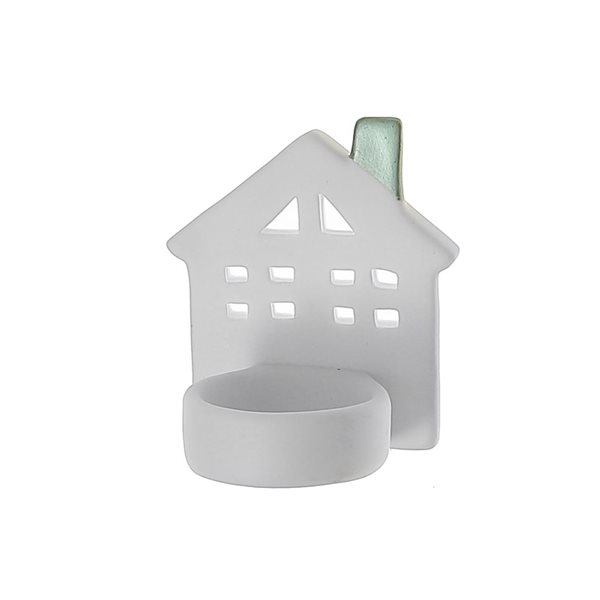 iH casadécor Ceramic House Tea Light Holder - Set of 3