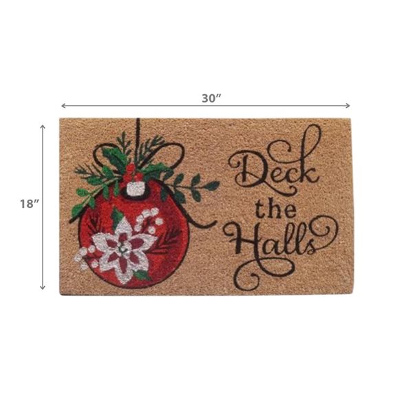 Tapis de porte en coco Deck The Halls par iH casadécor