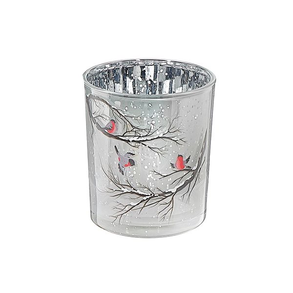 Bougeoir En Verre iH casadécor Oiseau Grand - Lot De 2