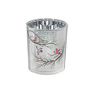 iH casadécor Glass Candle Holder Bird Large - Set of 2