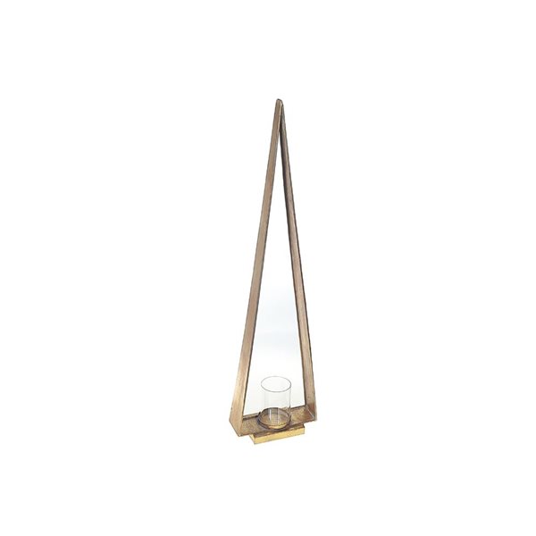 iH casadécor Triangle Metal Candle Holder Large