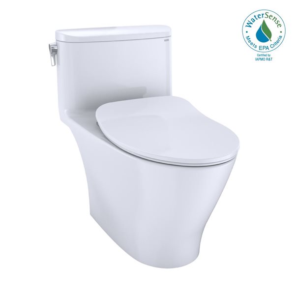 TOTO Nexus 1-PC Elongated 1.28 GPF Universal Height Toilet with CEFIONTECT and SS234 SoftClose Seat - WASHLET+ Ready